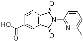 CAS 登录号：328549-51-5， 2-(6-甲基-2-吡啶基)-1,3-二氧代-5-异吲哚啉羧酸