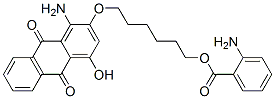 CAS 登录号：32873-14-6， 6-(1-氨基-4-羟基-9,10-二氧代蒽-2-基)氧基己基2-氨基苯甲酸酯