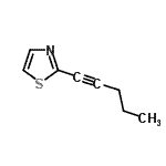 CAS#: 329202-25-7, 2-(1-Pentyn-1-Yl)-1,3-Thiazole