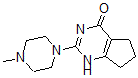 CAS 登录号：33017-97-9， 2-(4-甲基哌嗪-1-基)-1,5,6,7-四氢环戊烯并[e]嘧啶-4-酮