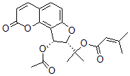 CAS#: 33044-93-8, 2-[(8S,9R)-9-Acetyloxy-2-Oxo-8,9-Dihydrofuro[5,4-h]Chromen-8-Yl]Propan-2-Yl 3-Methylbut-2-Enoate