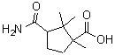 CAS 登录号：330944-28-0， 3-氨基甲酰-1,2,2-三甲基环戊烷羧酸