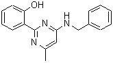 CAS 登录号：330981-97-0， 2-[4-(苄基氨基)-6-甲基-2-嘧啶基]苯酚