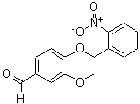 CAS 登录号：331463-81-1， 3-甲氧基-4-[(2-硝基苄基)氧基]苯甲醛