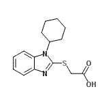 CAS#: 331963-97-4, [(1-Cyclohexyl-1H-Benzimidazol-2-Yl)Sulfanyl]Acetic Acid