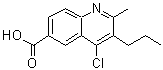 CAS 登录号：332150-03-5， 4-氯-2-甲基-3-丙基-6-喹啉羧酸