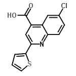 CAS#: 33289-51-9, 6-Chloro-2-(2-Thienyl)-4-Quinolinecarboxylic Acid