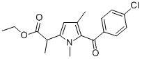 CAS#: 33369-43-6, Ethyl 2-[5-(4-Chlorobenzoyl)-1,4-Dimethylpyrrol-2-Yl]Propanoate