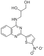 CAS#: 33372-40-6, 3-[[2-(5-Nitrothiophen-2-Yl)Quinazolin-4-Yl]Amino]Propane-1,2-Diol
