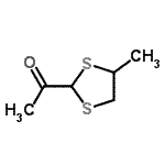 CAS#: 33406-26-7, 1-(4-Methyl-1,3-Dithiolan-2-Yl)Ethanone