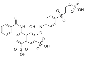 CAS#: 33432-08-5, (6E)-4-(Benzoylamino)-5-Oxo-6-[[4-(2-Sulfooxyethylsulfonyl)Phenyl]Hydrazinylidene]Naphthalene-1,7-Disulfonic Acid