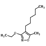 CAS 登录号：334887-34-2， 3-乙氧基-4-己基-5-甲基-1,2-恶唑