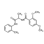 CAS#: 334944-38-6, 2,4-Dimethoxy-N-{1-[(2-Methylphenyl)Amino]-1-Oxo-2-Propanyl}Benzamide
