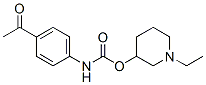 CAS 登录号：33531-50-9， (1-乙基哌啶-3-基)N-(4-乙酰基苯基)氨基甲酸酯