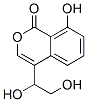 CAS 登录号：33547-50-1， 4-(1,2-二羟基乙基)-8-羟基异苯并吡喃-1-酮