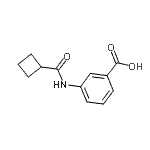 CAS#: 33582-65-9, 3-[(Cyclobutylcarbonyl)Amino]Benzoic Acid