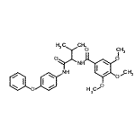 CAS#: 336165-66-3, 3,4,5-Trimethoxy-N-{3-Methyl-1-Oxo-1-[(4-Phenoxyphenyl)Amino]-2-Butanyl}Benzamide