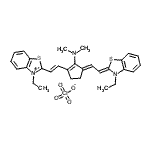 CAS#: 33628-25-0, 2-[(E)-2-{(3E)-2-(Dimethylamino)-3-[(2Z)-2-(3-Ethyl-1,3-Benzothiazol-2(3H)-Ylidene)Ethylidene]-1-Cyclopenten-1-Yl}Vinyl]-3-Ethyl-1,3-Benzothiazol-3-Ium Perchlorate