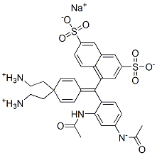 CAS#: 3369-56-0, Sodium 4-[(4-Diethylaminophenyl)-(4-Diethylazaniumylidene-1-Cyclohexa-2,5-Dienylidene)Methyl]Naphthalene-2,7-Disulfonate