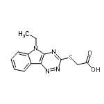 CAS#: 337489-46-0, [(5-Ethyl-5H-[1,2,4]Triazino[5,6-b]Indol-3-Yl)Sulfanyl]Acetic Acid