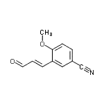 CAS#: 337520-38-4, 4-Methoxy-3-[(1E)-3-Oxo-1-Propen-1-Yl]Benzonitrile