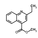 CAS 登录号：337956-30-6， 甲基2-乙基-4-喹啉羧酸酯