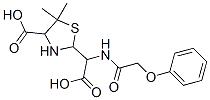 CAS 登录号：33823-37-9， 2-[2-羟基-2-氧代-1-[[2-(苯氧基)乙酰基]氨基]乙基]-5,5-二甲基-1,3-噻唑烷-4-羧酸
