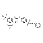 CAS#: 338412-13-8, 4-{[5,7-Bis(Trifluoromethyl)-1,8-Naphthyridin-2-Yl]Oxy}-N-(3-Pyridinylmethyl)Benzenesulfonamide
