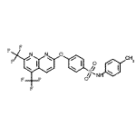 CAS#: 338412-31-0, 4-{[5,7-Bis(Trifluoromethyl)-1,8-Naphthyridin-2-Yl]Oxy}-N-(4-Methylphenyl)Benzenesulfonamide