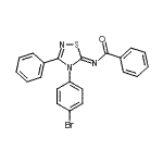 CAS#: 33863-65-9, N-[(5Z)-4-(4-Bromophenyl)-3-Phenyl-1,2,4-Thiadiazol-5(4H)-Ylidene]Benzamide