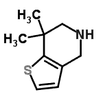 CAS#: 339055-35-5, 7,7-Dimethyl-4,5,6,7-Tetrahydrothieno[3,2-c]Pyridine