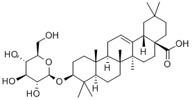 CAS#: 3391-80-8, (4aS,6aR,6aS,6bR,10S,12aR,14bR)-2,2,6a,6b,9,9,12a-Heptamethyl-10-[(2R,3R,4S,5S,6R)-3,4,5-Trihydroxy-6-(Hydroxymethyl)Oxan-2-Yl]Oxy-1,3,4,5,6,6a,7,8,8a,10,11,12,13,14b-Tetradecahydropicene-4a-Carboxylic Acid