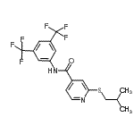 CAS#: 339181-24-7, N-[3,5-Bis(Trifluoromethyl)Phenyl]-2-(Isobutylsulfanyl)Isonicotinamide