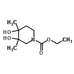 CAS#: 339548-46-8, Ethyl 3,4-Dihydroxy-3,4-Dimethyl-1-Piperidinecarboxylate