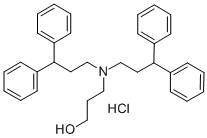 CAS 登录号:33979-27-0, 3-(二(3,3-二苯基丙基)氨基)丙-1-醇盐酸盐