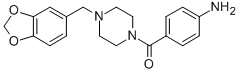 CAS#: 3398-28-5, (4-Aminophenyl)-[4-(1,3-Benzodioxol-5-Ylmethyl)Piperazin-1-Yl]Methanone