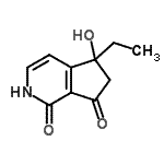 CAS#: 340268-45-3, 5-Ethyl-5-Hydroxy-5,6-Dihydro-1H-Cyclopenta[c]Pyridine-1,7(2H)-Dione