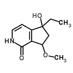 CAS#: 340268-55-5, 5-Ethyl-5-Hydroxy-7-Methoxy-2,5,6,7-Tetrahydro-1H-Cyclopenta[c]Pyridin-1-One