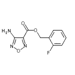CAS#: 340828-48-0, 2-Fluorobenzyl 4-Amino-1,2,5-Oxadiazole-3-Carboxylate