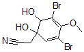 CAS#: 34140-52-8, 2-(3,5-Dibromo-1,6-Dihydroxy-4-Methoxy-1-Cyclohexa-2,4-Dienyl)Acetonitrile