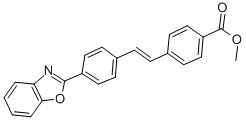CAS#: 34180-85-3, Methyl 4-[(E)-2-[4-(1,3-Benzoxazol-2-Yl)Phenyl]Ethenyl]Benzoate
