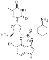 CAS 登录号：341973-00-0， 5-溴-4-氯-3-吲哚酚胸苷-3'-磷酸酯环己基铵盐