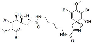 CAS#: 34232-66-1, 7,9-Dibromo-N-[5-[(7,9-Dibromo-6-Hydroxy-8-Methoxy1-Oxa-2-Azaspiro[4.5]Deca-2,7,9-Triene-3-Carbonyl)Amino]Pentyl]-6-Hydroxy-8-Methoxy-1-Oxa-2-Azaspiro[4.5]Deca-2,7,9-Triene-3-Carboxamide