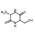 CAS#: 342416-68-6, (6S)-3-(Hydroxymethyl)-6-Methyl-2,5-Piperazinedione