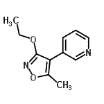 CAS 登录号：342424-91-3， 3-(3-乙氧基-5-甲基-1,2-恶唑-4-基)吡啶