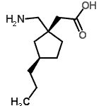 CAS 登录号：342652-52-2， [(1R,3R)-1-(氨基甲基)-3-丙基环戊基]乙酸