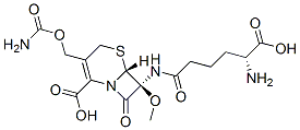 CAS#: 34279-51-1, (6R,7S)-7-[[(5R)-5-Amino-6-Hydroxy-6-Oxohexanoyl]Amino]-3-(Carbamoyloxymethyl)-7-Methoxy-8-Oxo-5-Thia-1-Azabicyclo[4.2.0]Oct-2-Ene-2-Carboxylic Acid