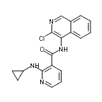 CAS#: 342899-40-5, N-(3-Chloro-4-Isoquinolinyl)-2-(Cyclopropylamino)Nicotinamide