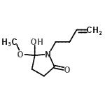 CAS#: 343332-20-7, 1-(3-Buten-1-Yl)-5-Hydroxy-5-Methoxy-2-Pyrrolidinone