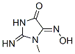 CAS 登录号：34356-73-5， (5E)-2-氨基-5-羟基亚胺-1-甲基咪唑-4-酮